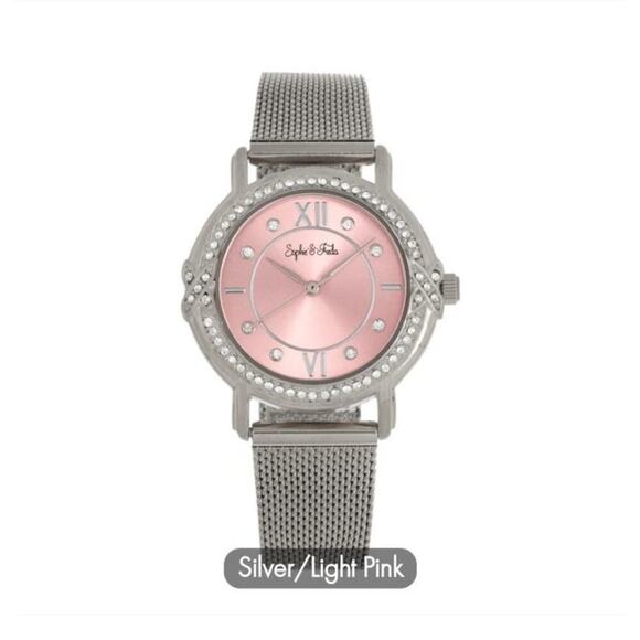 WOMEN'S WATCH SOPHIE & FREDA LUXURY "RENO" BRACELET WITH SWAROVSKI CRYSTALS NEW! - Picture 1 of 5